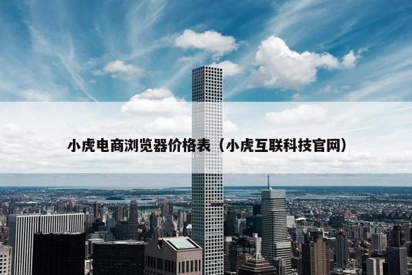 小虎电商浏览器价格表（小虎互联科技官网）