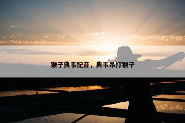 猴子典韦配音，典韦吊打猴子