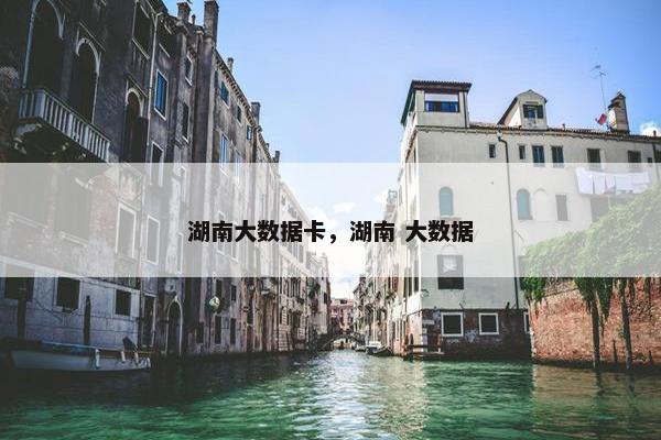 湖南大数据卡，湖南 大数据