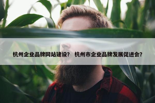 杭州企业品牌网站建设？ 杭州市企业品牌发展促进会？