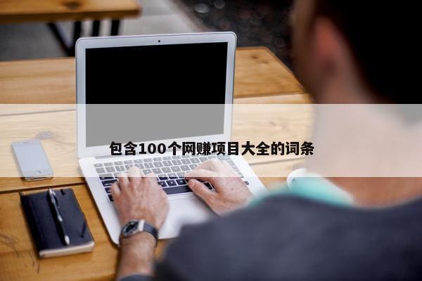包含100个网赚项目大全的词条