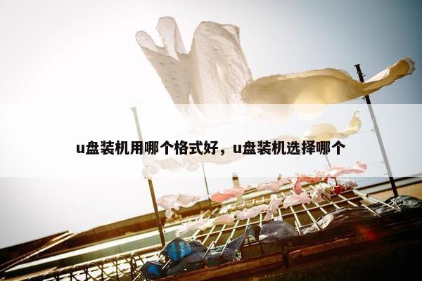 u盘装机用哪个格式好，u盘装机选择哪个