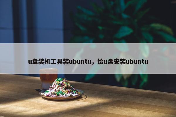 u盘装机工具装ubuntu，给u盘安装ubuntu