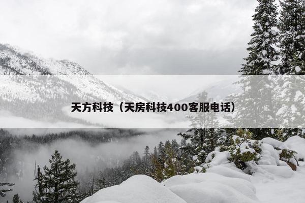 天方科技（天房科技400客服电话）