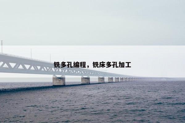 铣多孔编程，铣床多孔加工