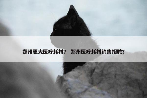 郑州更大医疗耗材？ 郑州医疗耗材销售招聘？