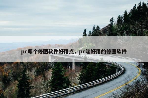 pc哪个修图软件好用点，pc端好用的修图软件