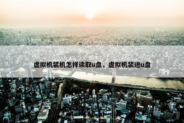 虚拟机装机怎样读取u盘，虚拟机装进u盘