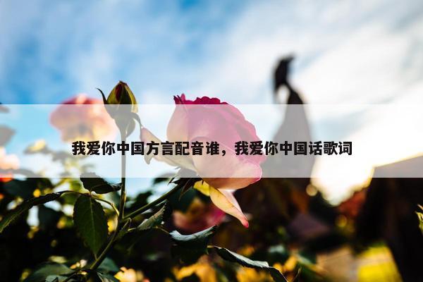 我爱你中国方言配音谁，我爱你中国话歌词