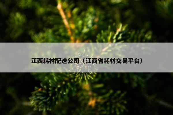 江西耗材配送公司（江西省耗材交易平台）