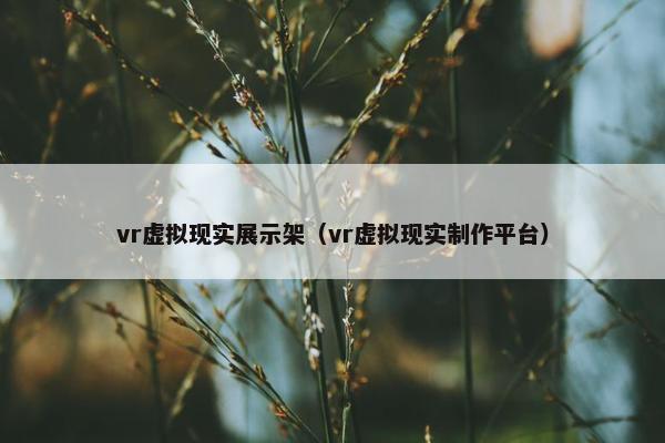 vr虚拟现实展示架（vr虚拟现实制作平台）