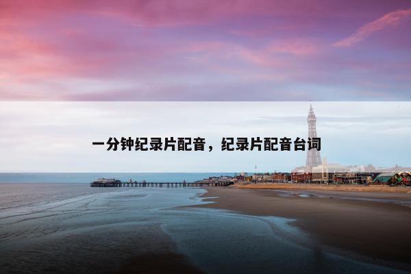 一分钟纪录片配音，纪录片配音台词