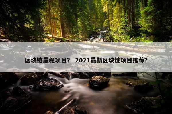 区块链最稳项目？ 2021最新区块链项目推荐？