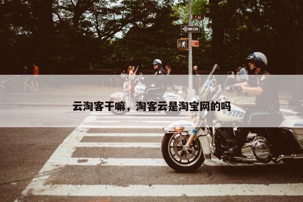 云淘客干嘛，淘客云是淘宝网的吗