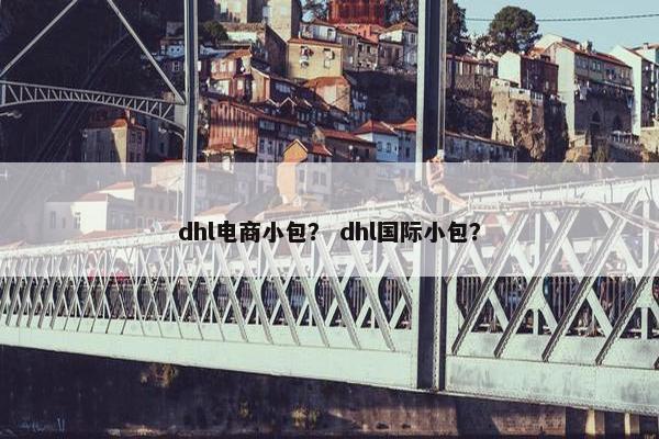 dhl电商小包？ dhl国际小包？