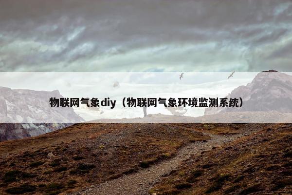 物联网气象diy（物联网气象环境监测系统）