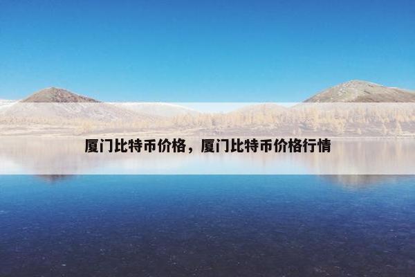 厦门比特币价格，厦门比特币价格行情