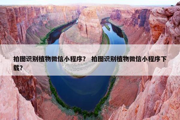 拍图识别植物微信小程序？ 拍图识别植物微信小程序下载？