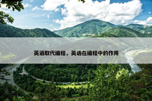 英语取代编程，英语在编程中的作用