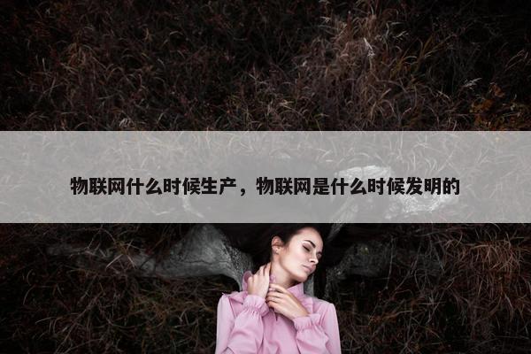 物联网什么时候生产，物联网是什么时候发明的
