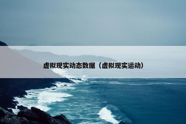 虚拟现实动态数据（虚拟现实运动）