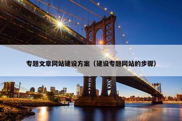 专题文章网站建设方案（建设专题网站的步骤）