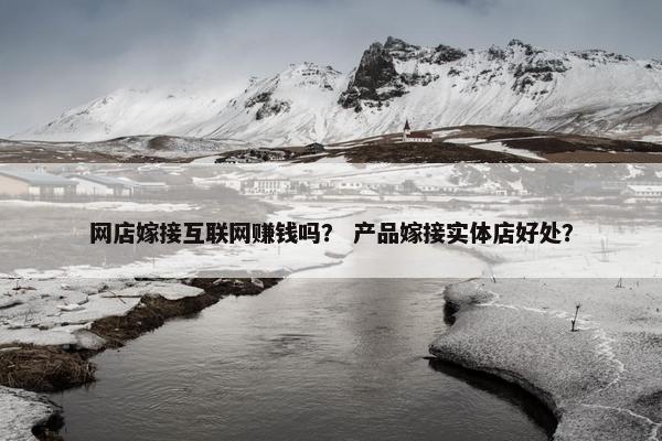 网店嫁接互联网赚钱吗？ 产品嫁接实体店好处？