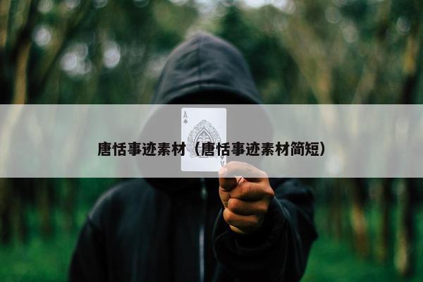 唐恬事迹素材（唐恬事迹素材简短）