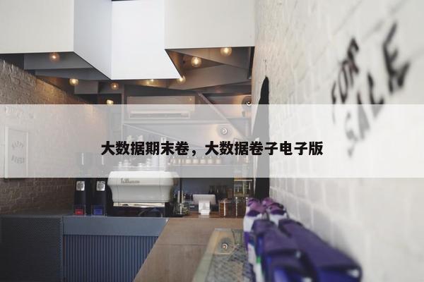 大数据期末卷，大数据卷子电子版