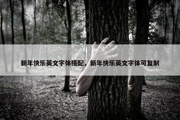 新年快乐英文字体搭配，新年快乐英文字体可复制
