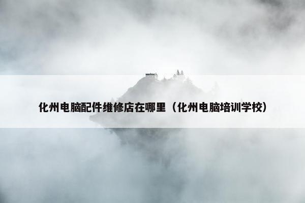 化州电脑配件维修店在哪里（化州电脑培训学校）