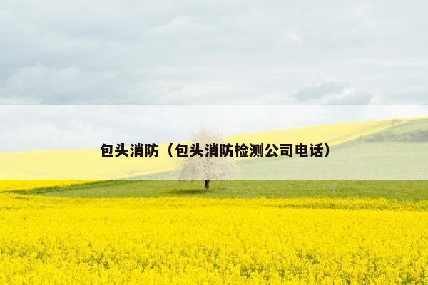包头消防（包头消防检测公司电话）