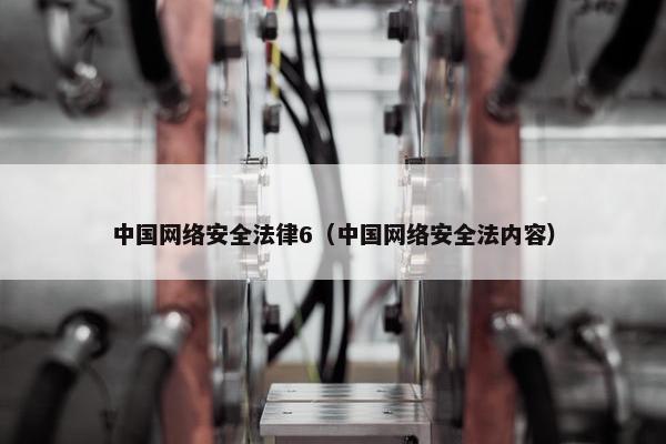 中国网络安全法律6（中国网络安全法内容）