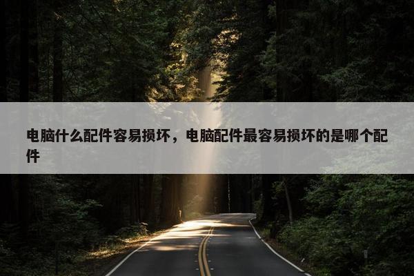 电脑什么配件容易损坏，电脑配件最容易损坏的是哪个配件