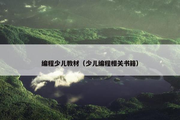 编程少儿教材（少儿编程相关书籍）
