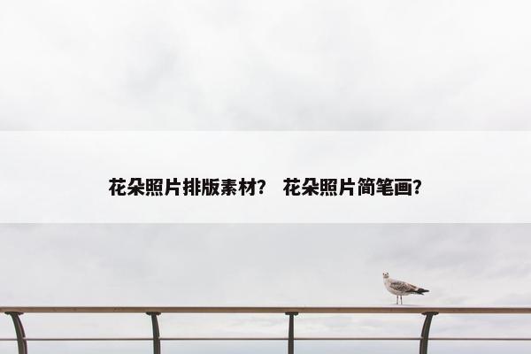花朵照片排版素材？ 花朵照片简笔画？