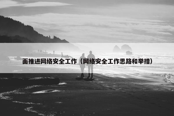 面推进网络安全工作（网络安全工作思路和举措）