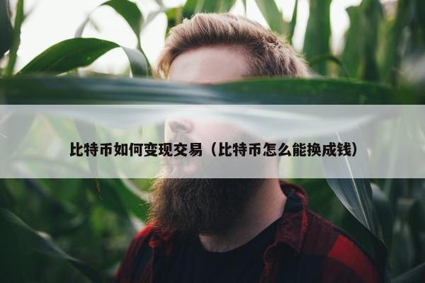 比特币如何变现交易（比特币怎么能换成钱）
