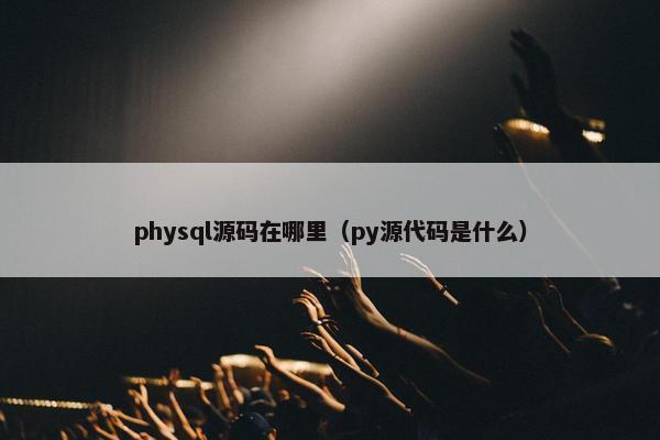 physql源码在哪里（py源代码是什么）