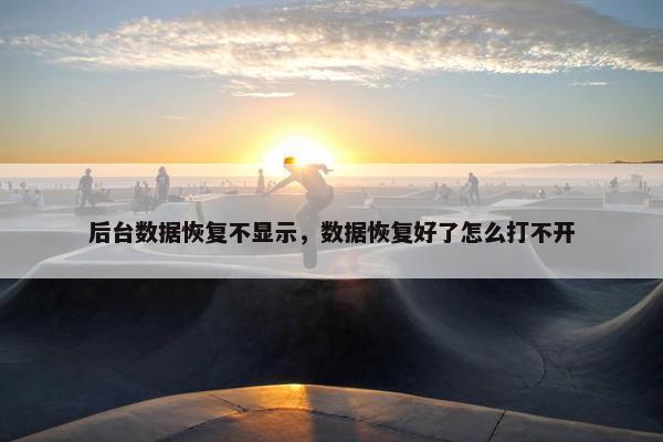 后台数据恢复不显示，数据恢复好了怎么打不开
