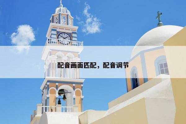 配音画面匹配，配音调节