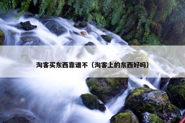 淘客买东西靠谱不（淘客上的东西好吗）