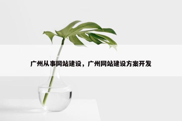 广州从事网站建设，广州网站建设方案开发