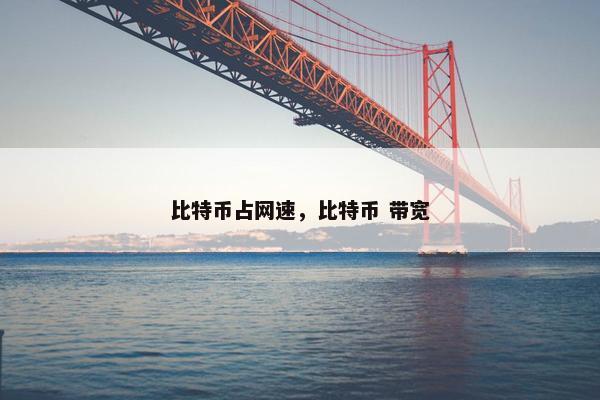 比特币占网速，比特币 带宽